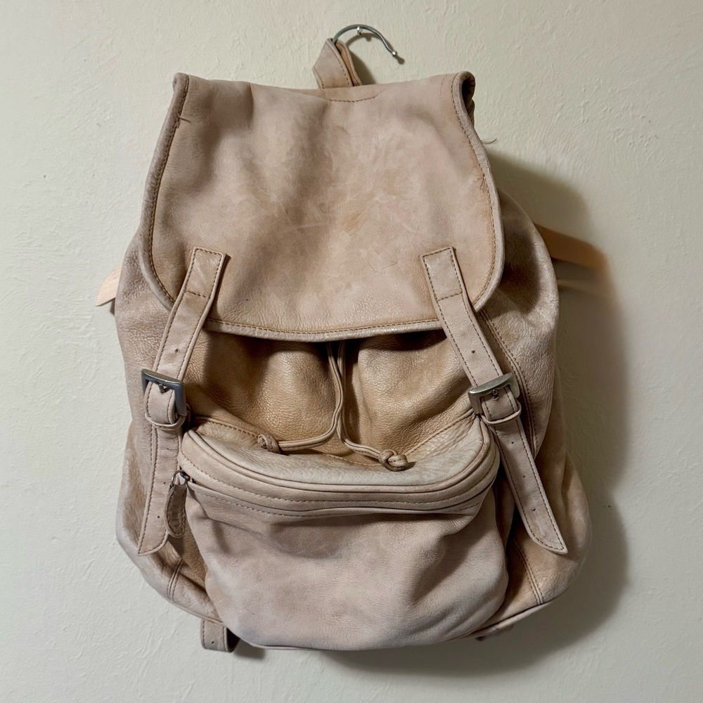 Green Fields Leather Backpack - image 1